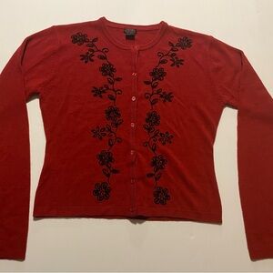 F&F Red Knit Cardigan